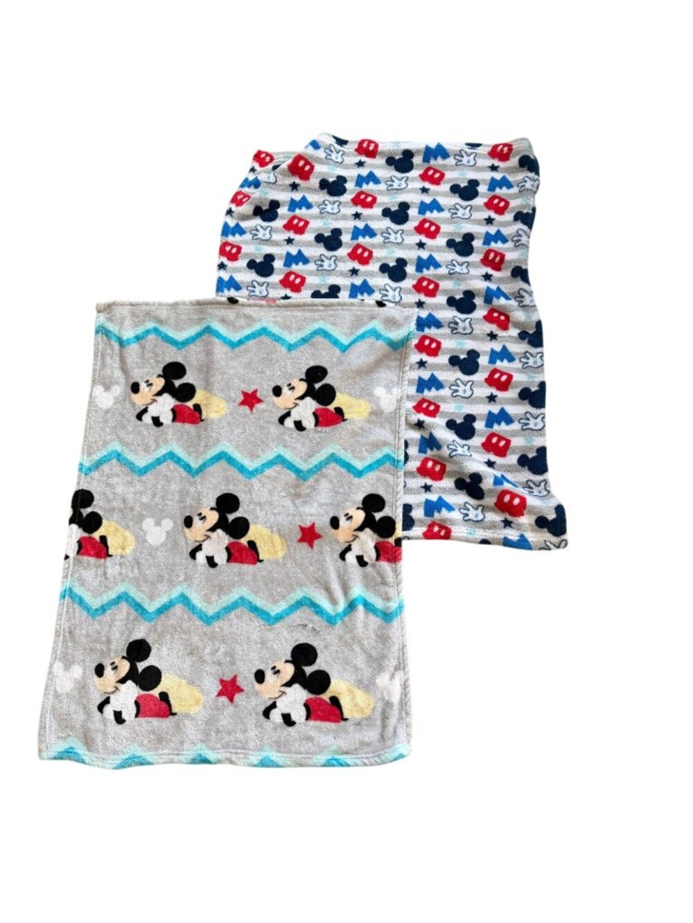 Disney Baby Mickey Mouse Fleece Baby Blankets-39"x29"-GUC